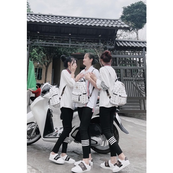 Áo Sơ Mi Sọc Tay THOM Cổ Đức Form Rộng Vải Thô Lụa Mềm Mịn Tay Dài Kiểu Dáng Basic Thời Trang Hàn Quốc