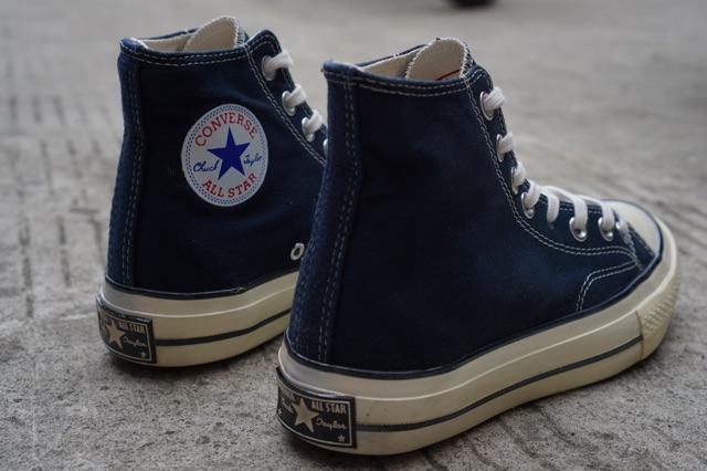 Giày Thể Thao Converse 70s 70s Cổ Cao Thiết Kế Màu Trắng Và Xanh Dương Thời Trang Cao Cấp Converse 70s