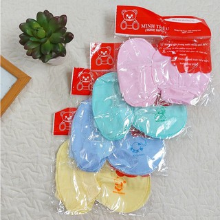 Bộ bao tay bao chân bé sơ sinh (loại bo chun )