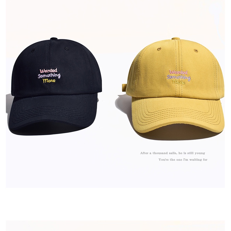 Mũ lưỡi trai thêu chữ thiết kế thời trang mùa hè cho nữ