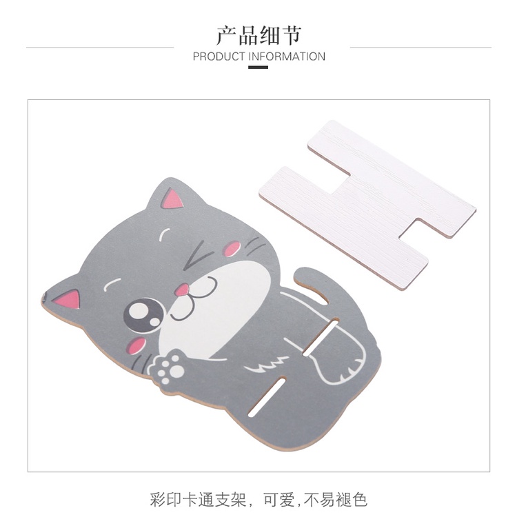 Giá Để Điện Thoại Hình Mèo Thỏ Bằng Gỗ