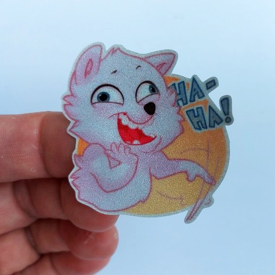 Bộ 6 sticker Sturdy Dog siêu dễ thương. Miếng dán được cắt sẳn có màng bảo vệ chống nước chống trầy.