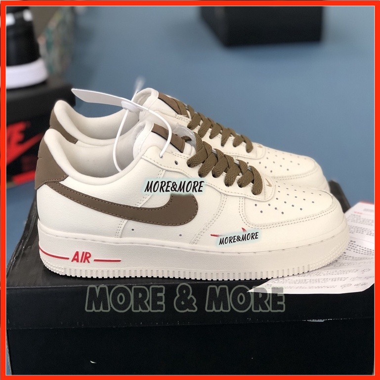 [More&More] Giày Sneaker AF1 custom vệt nâu chất lượng nguyên bản cao cấp MSN2371