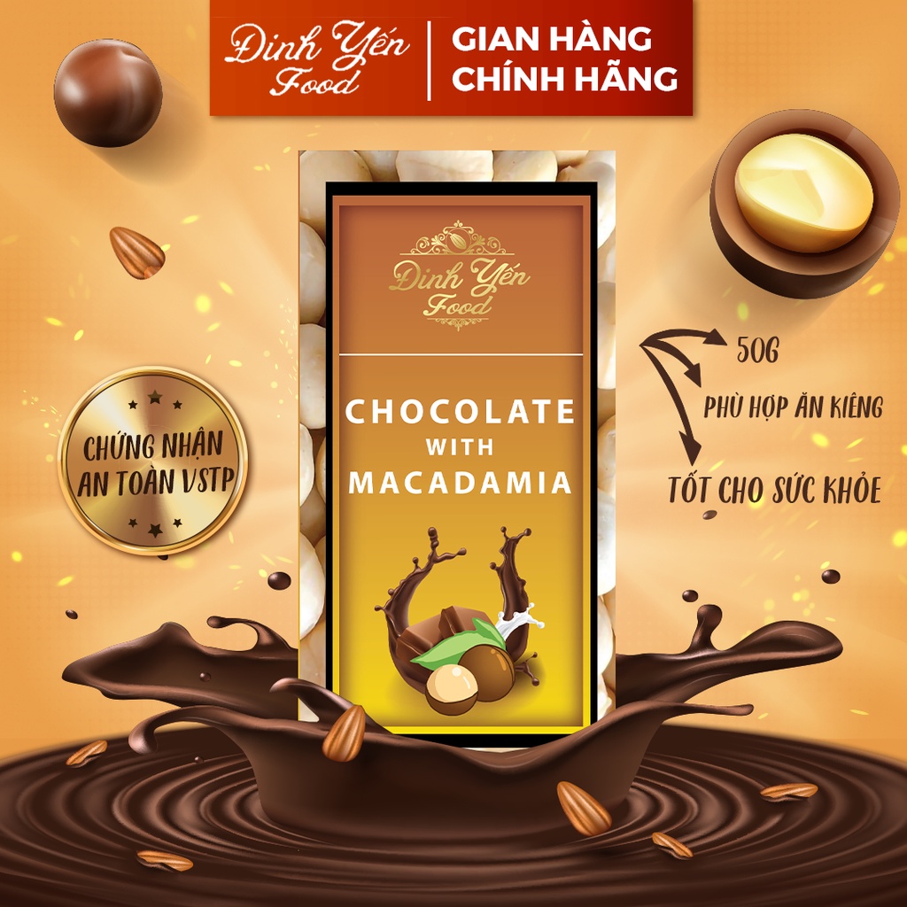 Socola Mix các vị 50g DinhYen đồ ăn vặt siêu ngon giá rẻ