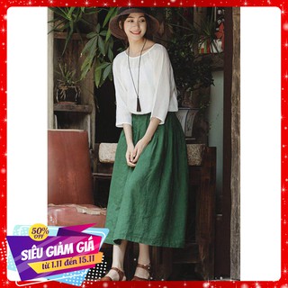 SET VÁY XANH RÊU - HMC028 (Kèm feedback)