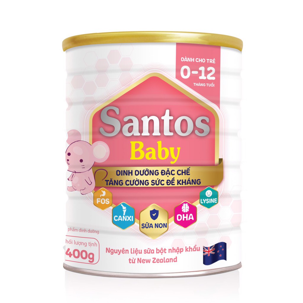 Sữa bột công thức Santos Baby 400g_Duchuymilk