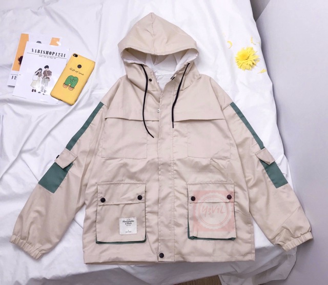 ÁO KHOÁC KAKI PHỐI MÀU 6 TÚI - ẢNH CHỤP THẬT - KA01 - MUA NGAY