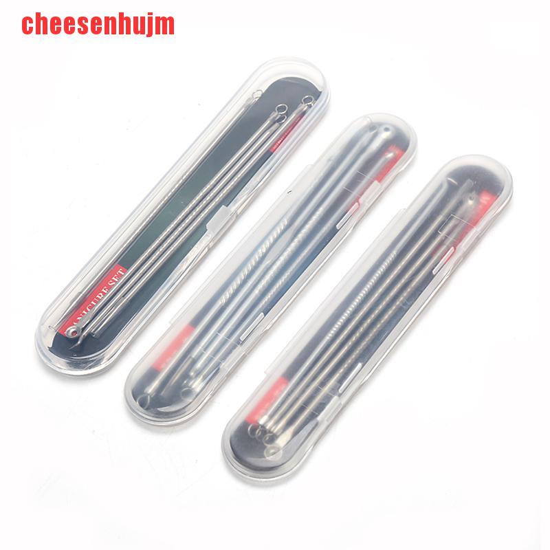 Set 4 Dụng Cụ Nặn Mụn Đầu Đen / Mụn Trứng Cá Tiện Dụng