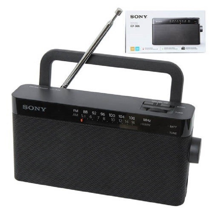 Đài Radio Chính Hãng Nội Địa SONY ICF-306 - Bắt Chuẩn Fm.Am [Hàng Bảo Hành]