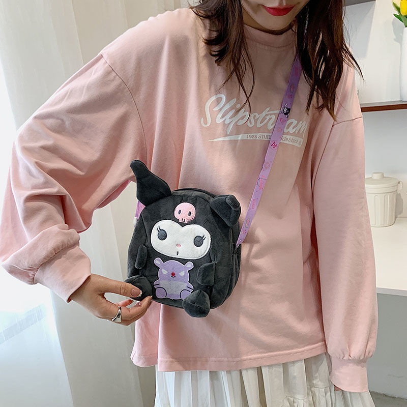 Sanrio Túi Đeo Chéo Hình Chú Chó Hoạt Hình Phong Cách Nhật Bản Đáng Yêu