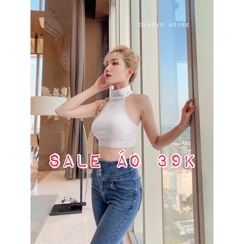 ÁO YẾM CROPTOP SALE SỐC 39k. HÌNH THẬT SHOP CHỤP