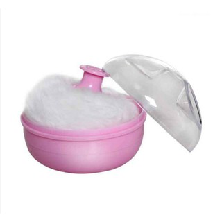 Hộp Đựng Chấm Phấn Kèm Bông Phấn