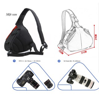 Balo đựng máy ảnh (đeo chéo 1 quai )