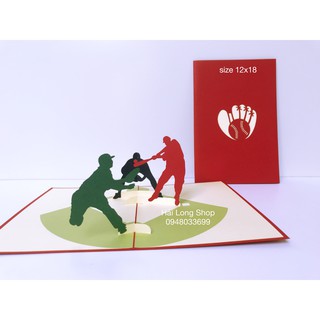 Bóng Chày 1 - Baseball  - Thiệp 3D