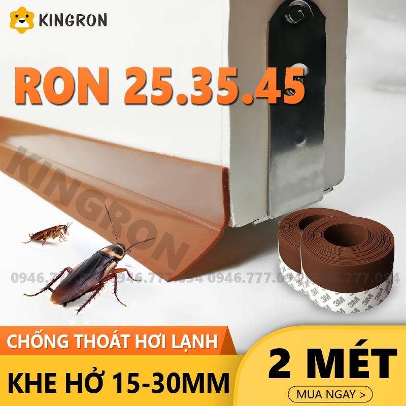 Miếng chắn khe hở cửa ra vào ⭐ Ron chặn cửa chống bụi chống côn trùng giữ nhiệt máy lạnh KINGRON R234