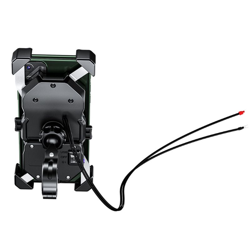 Giá Đỡ Sạc Điện Không Dây 15W 12V QC3.0 USB Lắp Đặt Trên Xe Hơi / Xe Máy Chống Nước