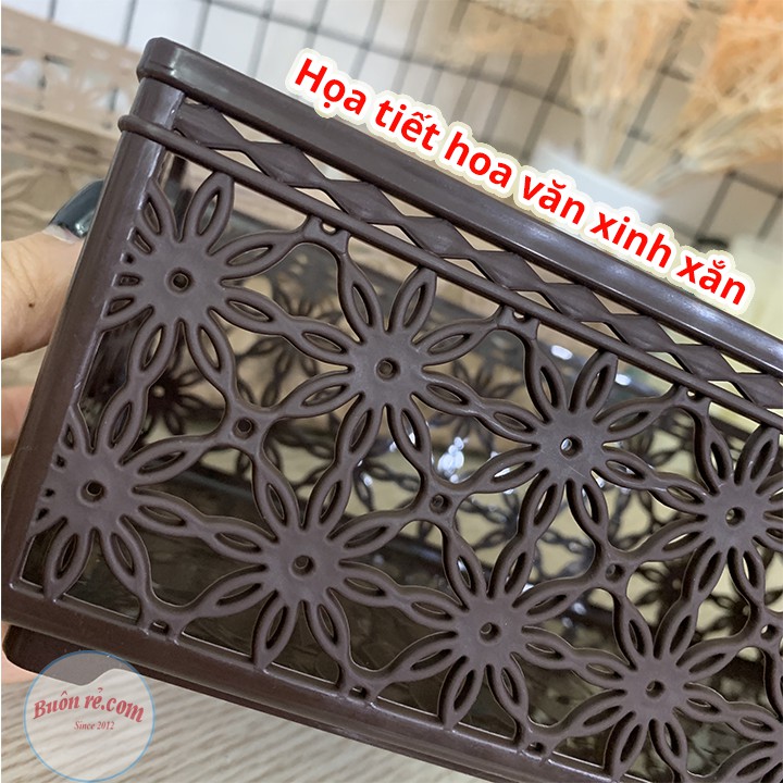 Khay nhựa hoa văn sáng tạo Kiến Thành Đạt 3 size Buôn Rẻ 01167-01168-01169