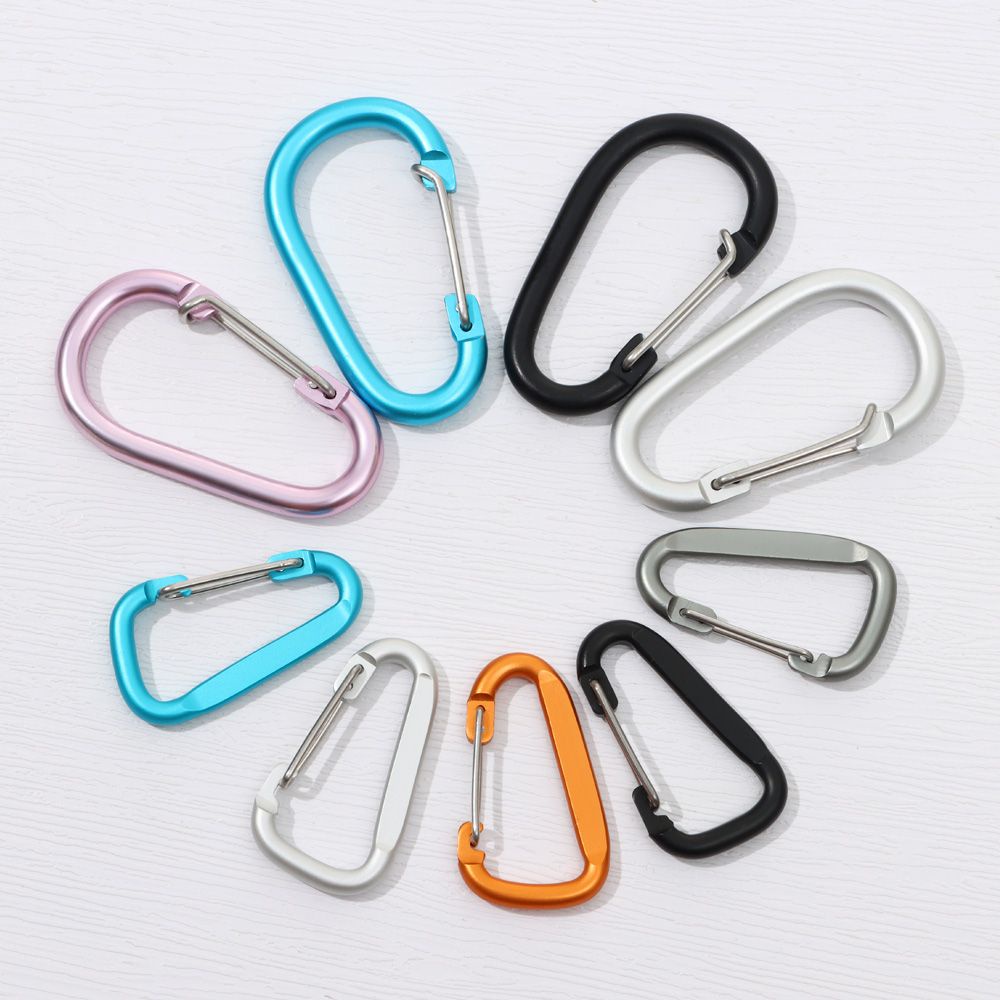 Móc Khóa Carabiner Bằng Hợp Kim Nhôm Nhiều Màu Chất Lượng Cao Cho Hoạt Động Leo Núi Ngoài Trời
