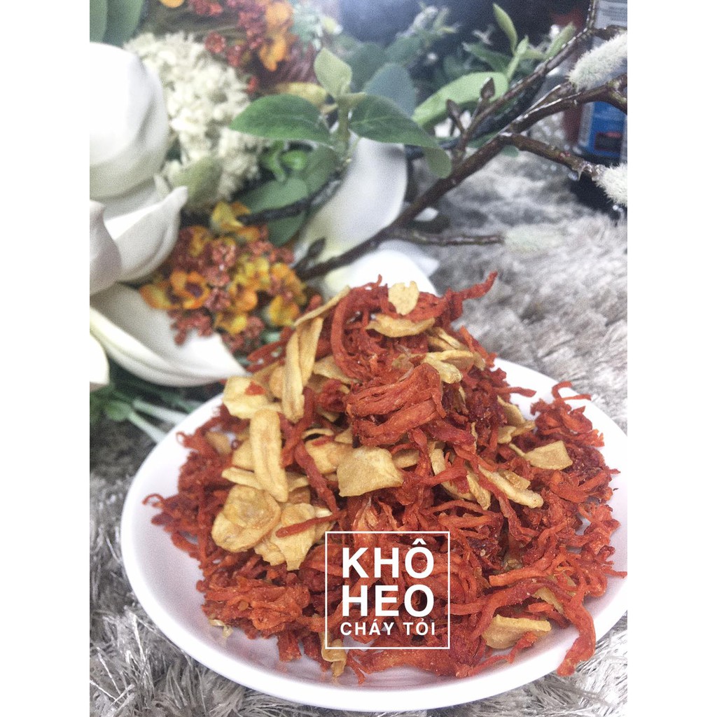 (300Gr) Khô Heo Cháy Tỏi Lát (Thịt lợn cháy tỏi ) hủ Pet Sharefood (free ship) | BigBuy360 - bigbuy360.vn