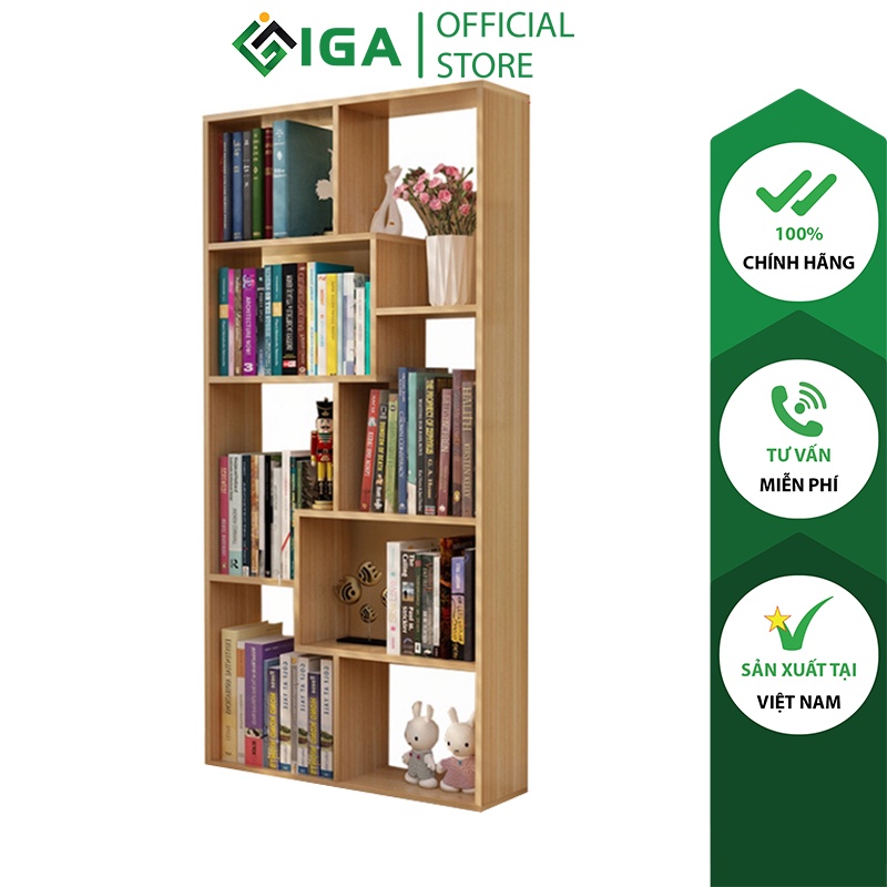 Kệ sách đa tầng để sàn gỗ 15mm MDF phủ melamin thương hiệu IGA - GP42B