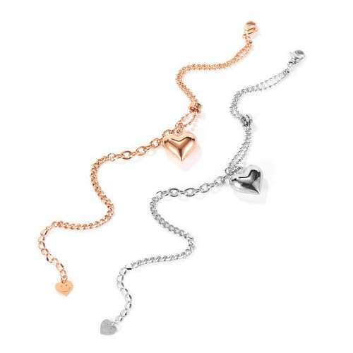 Lắc Tay Trái Tim Titan Ko Đen TT 3430