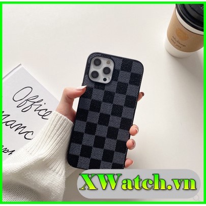 Ốp lưng da Caro iPhone 13/13pro max 6 /6 plus/7 plus/8 plu X Xr XS Max 11 11 pro 11 pro max 12 pro 12 pro max