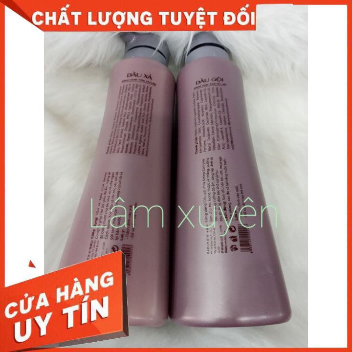 Bộ Dầu gội và dầu xả cặp màu tím cho tóc hư kella 780ml  FREESHIP phục hồi tóc nát ,tái tạo biểu bì tóc, giúp tóc khỏe