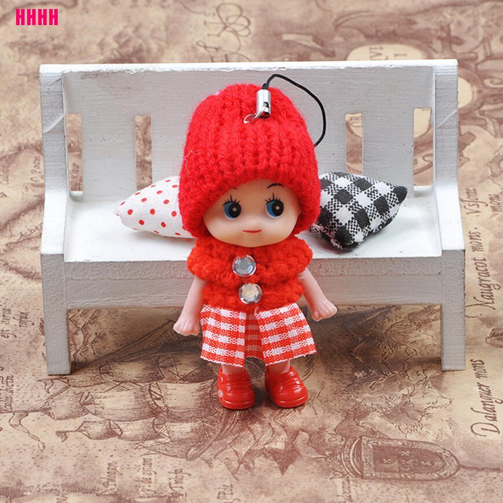 Búp bê em bé mềm mại 8cm làm móc điện thoại