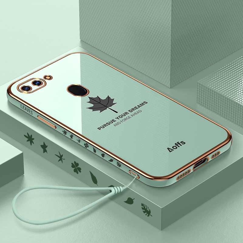 Ốp Điện Thoại Dẻo In Họa Tiết Lá Phong Cho OPPO R11 R11s R15 R15X R17 Pro K1