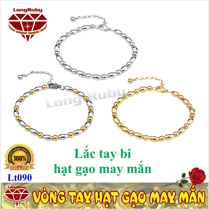 Vòng tay hạt gạo mạ vàng may mắn