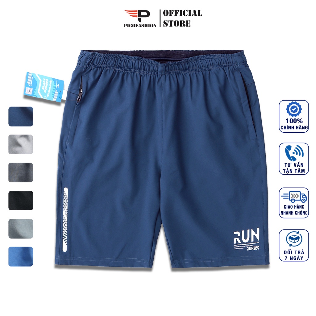 Quần đùi nam chất dù lạnh co giãn, thoáng mát SPMQTTN08 - PigoFashion