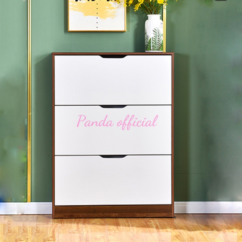 Tủ Giầy Thông Minh, Kệ Để Giầy Dép Gỗ Công Nghiệp MDF Cao Cấp Kích Thước 80x110x30 Cm