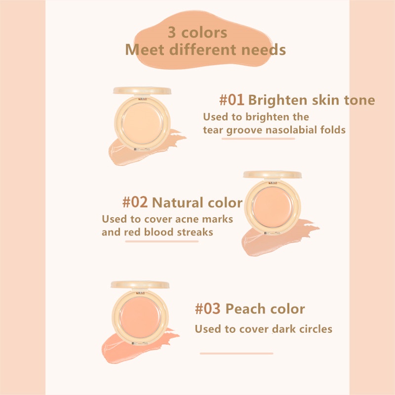 [GOGO TALES]Bảng kem che khuyết điểm mềm mại và hoàn hảo che phủ các vết mụn và vết thâm để che quầng thâm mắt | BigBuy360 - bigbuy360.vn