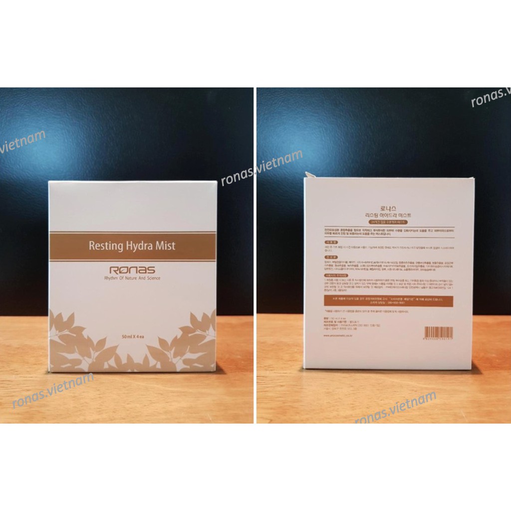 [Ronas Official] 로나스 XỊT KHOÁNG PHỤC HỒI DA HYDRAT HOÁ RONAS RESTING HYDRA MIST 4ea*50ml | BigBuy360 - bigbuy360.vn