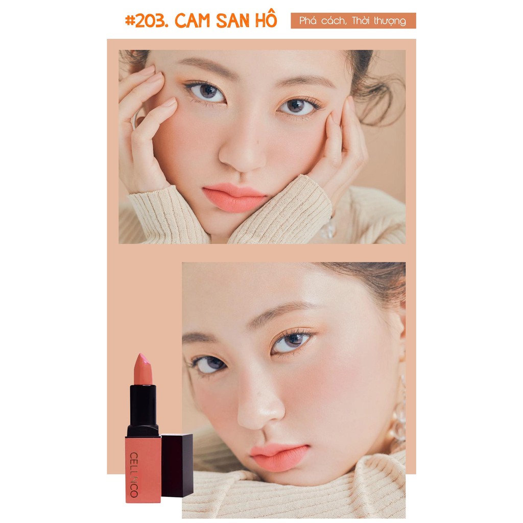 Son lì có dưỡng Cellnco Colour Kiss Lipstick