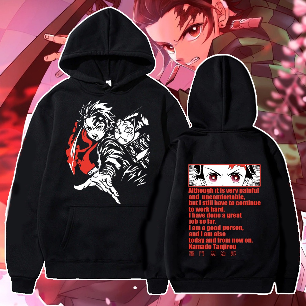 Mẫu áo Hoodie in hình Demon Slayer - Kimetsu No Yaiba - Kamado Tanjiro Anime độc đẹp giá siêu rẻ