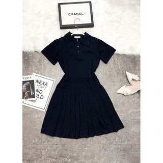 VÁY POLO THAN CHÂN XẾP LY NỮ