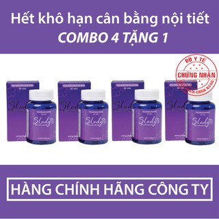[GIẢM NGAY 207K+ TẶNG 1 HỘP FREE] Combo 4 Hộp Viên Uống SLady - Hết Khô Hạn, Tăng Sinh Lý, Cân Bằng Nội Tiết Tố Nữ