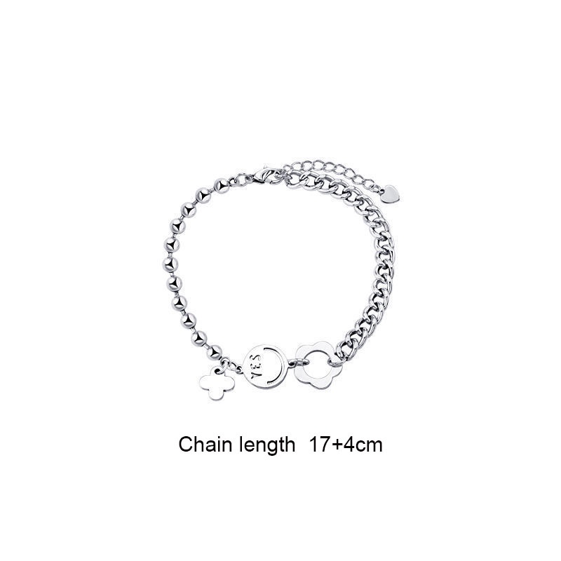 Vòng Đeo Tay Mặt Hình Hoa Mặt Cười Thời Trang Cho Nữ