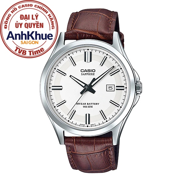 Đồng hồ nam dây da Casio Standard chính hãng Anh Khuê MTS-100L-7AVDF (41mm)