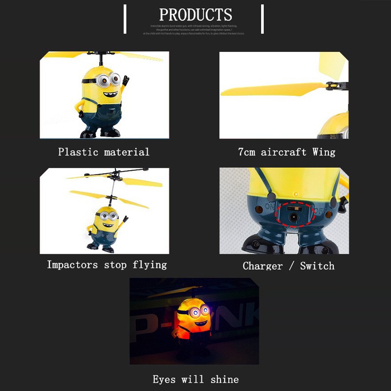 Máy bay Minion đồ chơi phát sáng chạy bằng pin cho bé