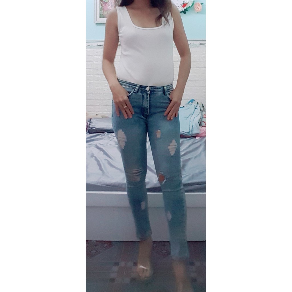 Thanh lý quần jean rách size S