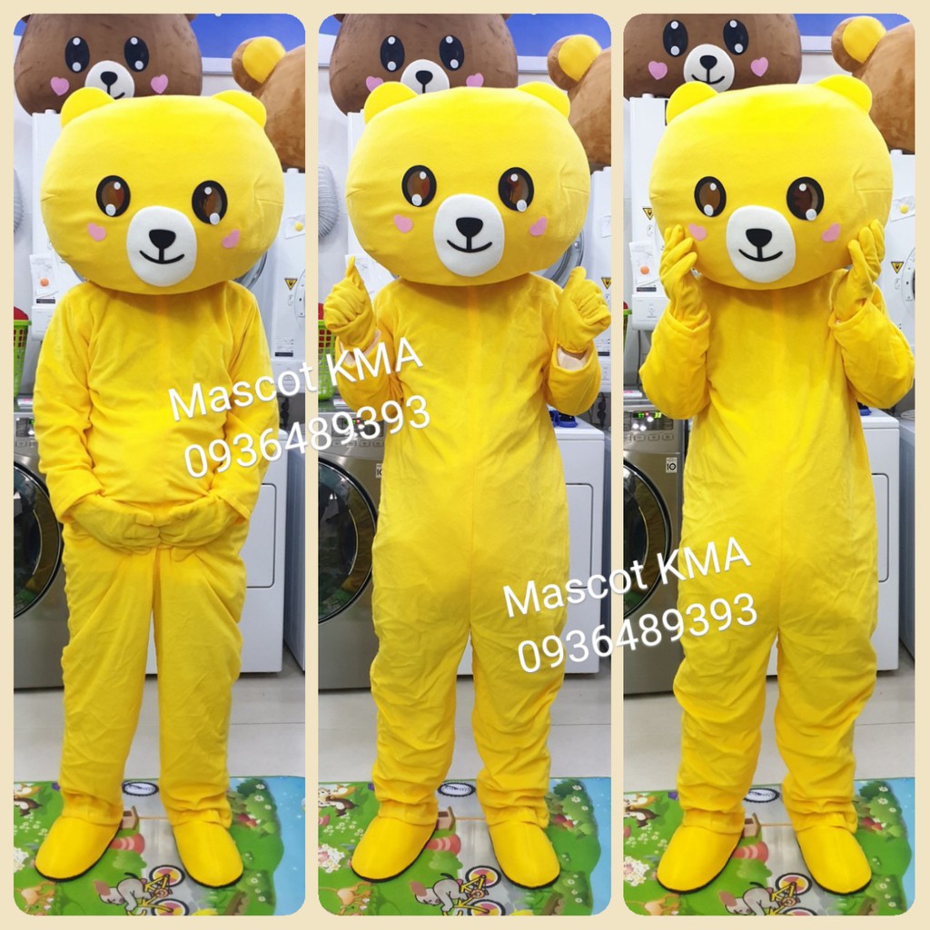 Quần áo hoá trang Mascot Gấu Brown màu vàng - Đồ chơi nhân vật, nhập vai | BigBuy360 - bigbuy360.vn