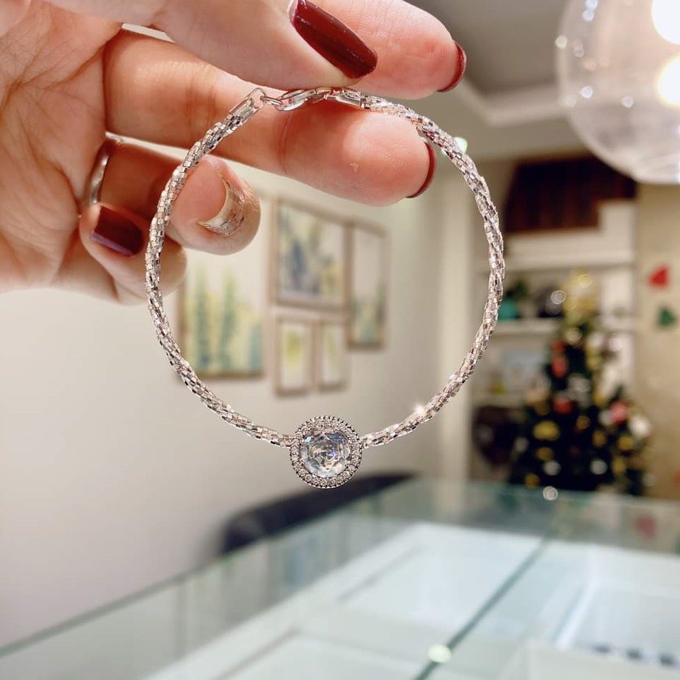 Vòng tay bạc phay Vip Thiên kim mix charm bạc cao cấp Q223 | BigBuy360 - bigbuy360.vn