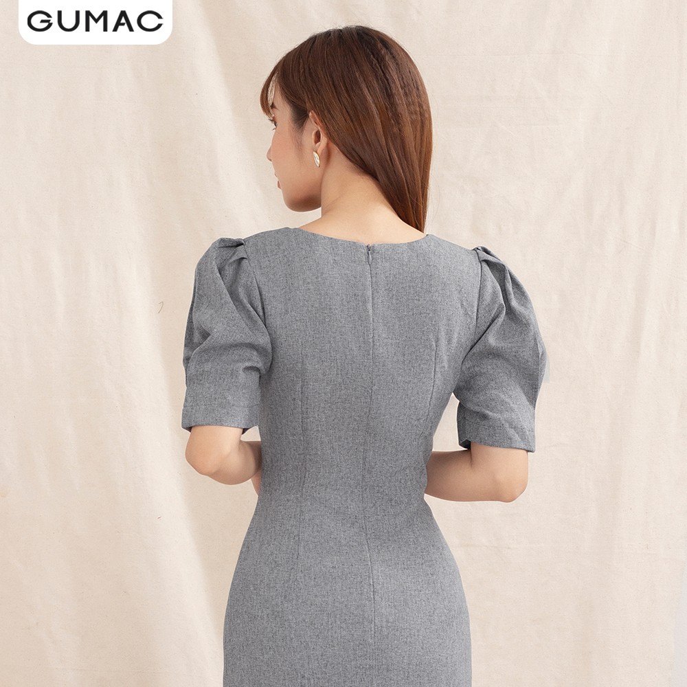 [Mã WABRGU72 giảm 10% tối đa 50k đơn 250k] Đầm body nữ cổ U phom ôm DA1048 GUMAC