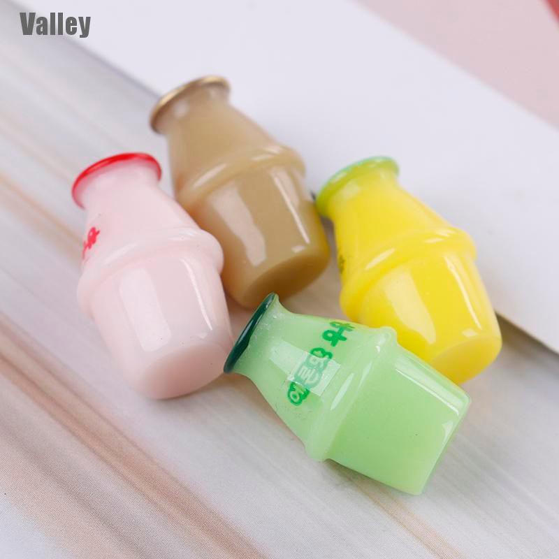 Set 4 Chai Sữa Đồ Chơi Búp Bê Trang Trí Nhà Búp Bê