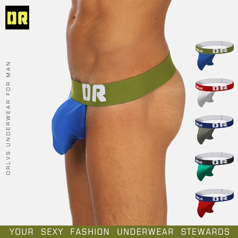 [ORLVS] Breathable polyester free shipping sexy underwear male thong male jockstrap fashion OR149