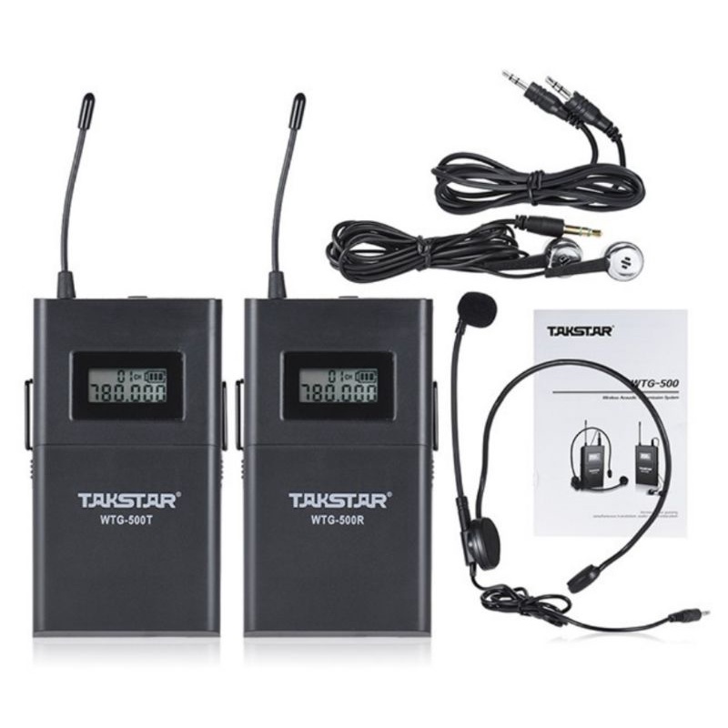 Micro không dây hướng dẫn viên, giảng dạy, phiên dịch viên TAKSTAR WTG-500