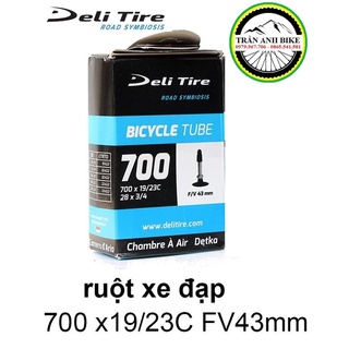 Ruột xe đạp Deli Tire 700x19-23c 43mm Van Pháp - Van xe đạp