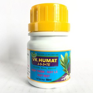 VK. HUMAT 2-5-3 + TE - chai 50ml  -Mai Huy -mập thân ,dày lá